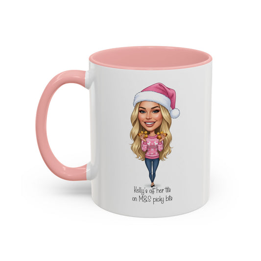 Cartoon Your Own Photo Personalised  'Off My T^ts on M&S Picky Bits Cartoon Novelty Sports Bottle 500ml / Mug / Coaster
