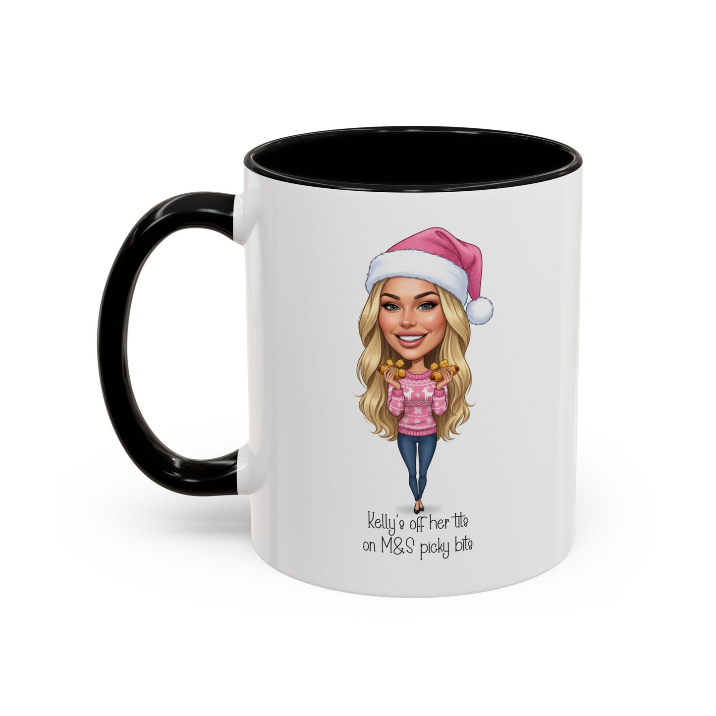 Cartoon Your Own Photo Personalised  'Off My T^ts on M&S Picky Bits Cartoon Novelty Sports Bottle 500ml / Mug / Coaster