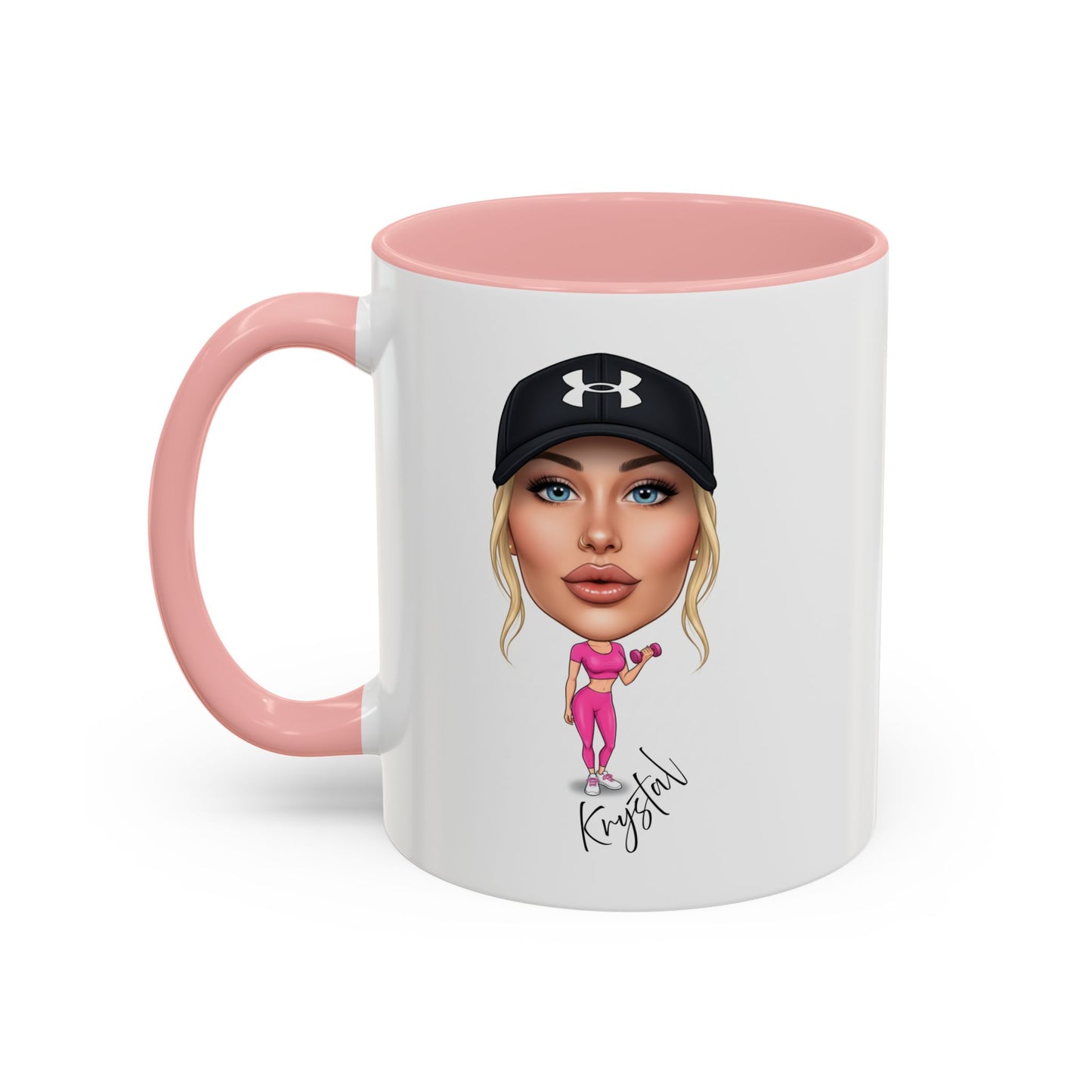 Personalised Fun Gym Cartoon Sports Bottle 500ml / Mug / Coaster