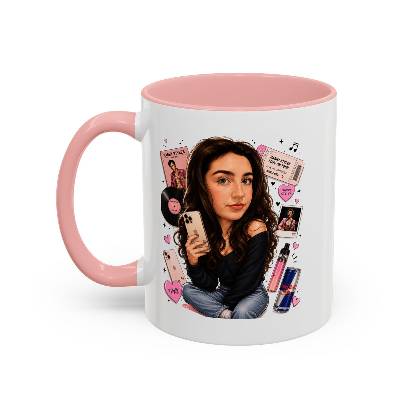 Personalised Fun Cartoon Unique Interests Sports Bottle 500ml / Mug / Coaster