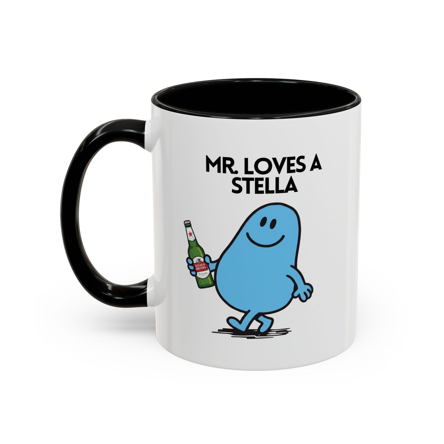 Novelty Mr Always Up For a Stella Character Mug / Coaster