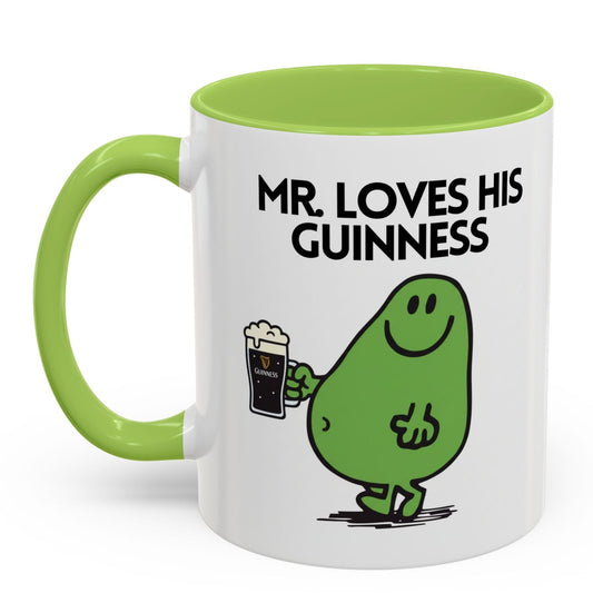Novelty Mr Loves His Guiness' Character Mug / Coaster