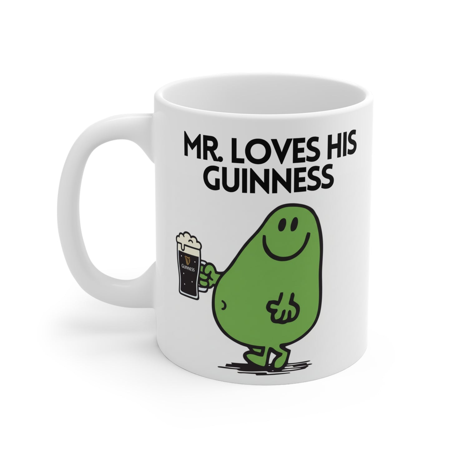 Novelty Mr Loves His Guiness' Character Mug / Coaster