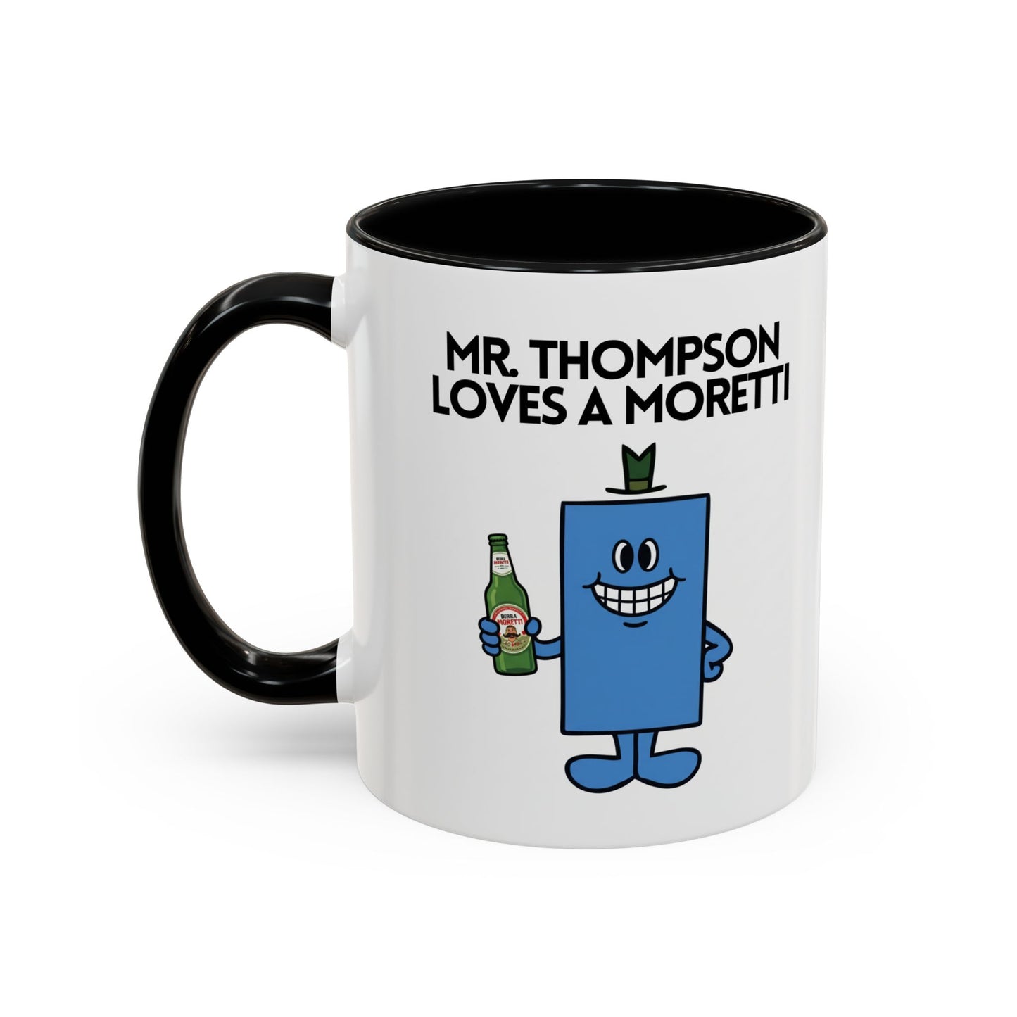 Personalised Novelty Mr Loves A Moretti' Character Mug / Coaster