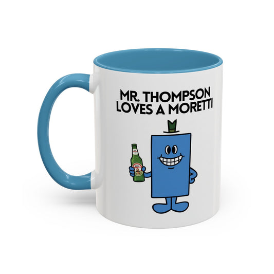 Personalised Novelty Mr Loves A Moretti' Character Mug / Coaster