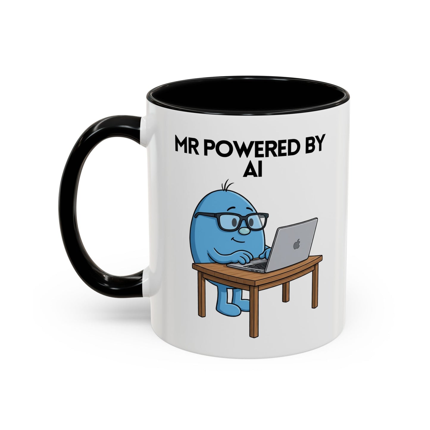 Novelty Mr or Miss Powered By AI' Character Mug 11oz