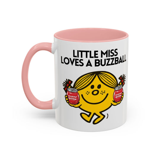 Novelty Little Miss ' Loves A Buzzball' Character Mug 11oz