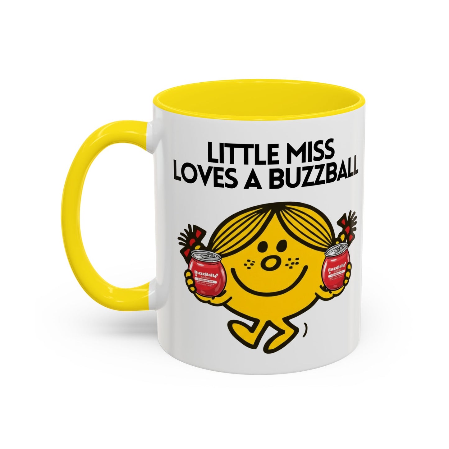 Novelty Little Miss ' Loves A Buzzball' Character Mug 11oz