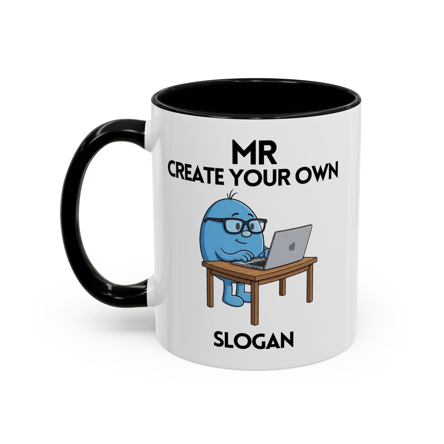 Novelty Mr Create Your Own Slogan' Character Mug / Coaster - Funny Mens Gift