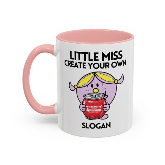 Novelty Miss Buzzball Create Your Own Slogan' Character Mug / Coaster - Funny Girls Womens Gift