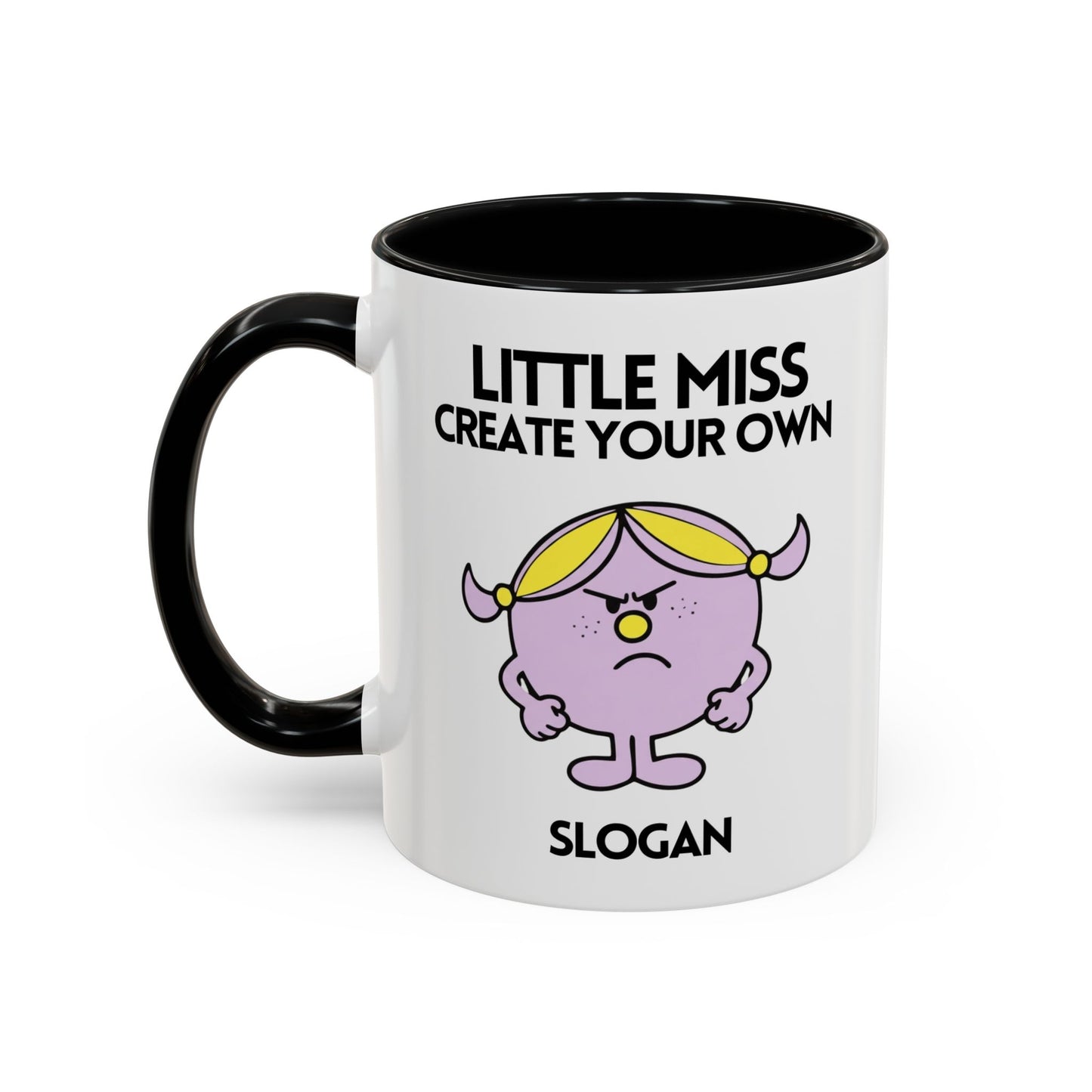 Novelty Miss 'Create Your Own Slogan' Character Mug / Coaster - Funny Angry Womens Gift (Copy)