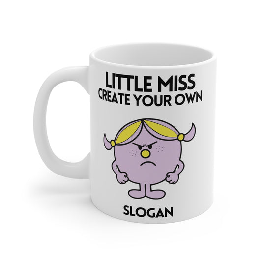 Novelty Miss 'Create Your Own Slogan' Character Mug / Coaster - Funny Angry Womens Gift (Copy)