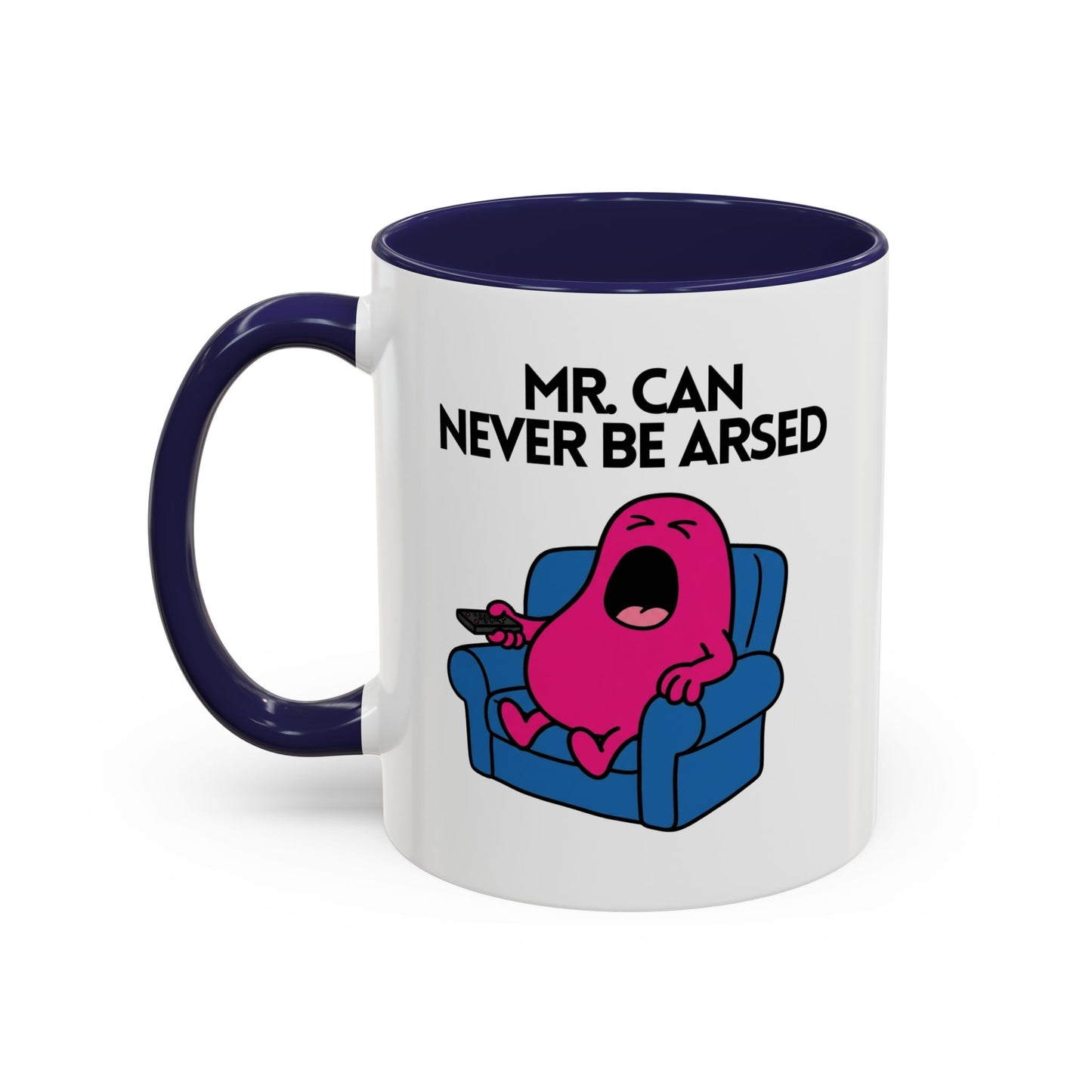 Novelty Mr. Can Never Be Arsed' Character Mug 11oz