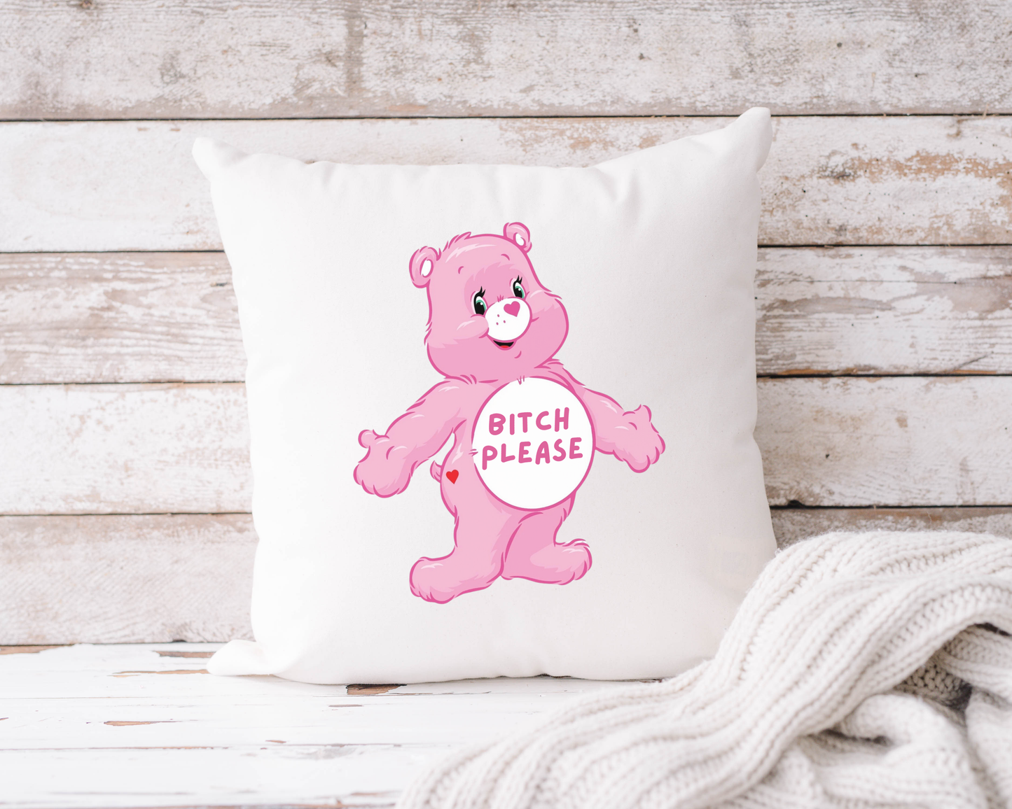 Swear Bears Novelty Humour Cushion Cover - 7 Colours