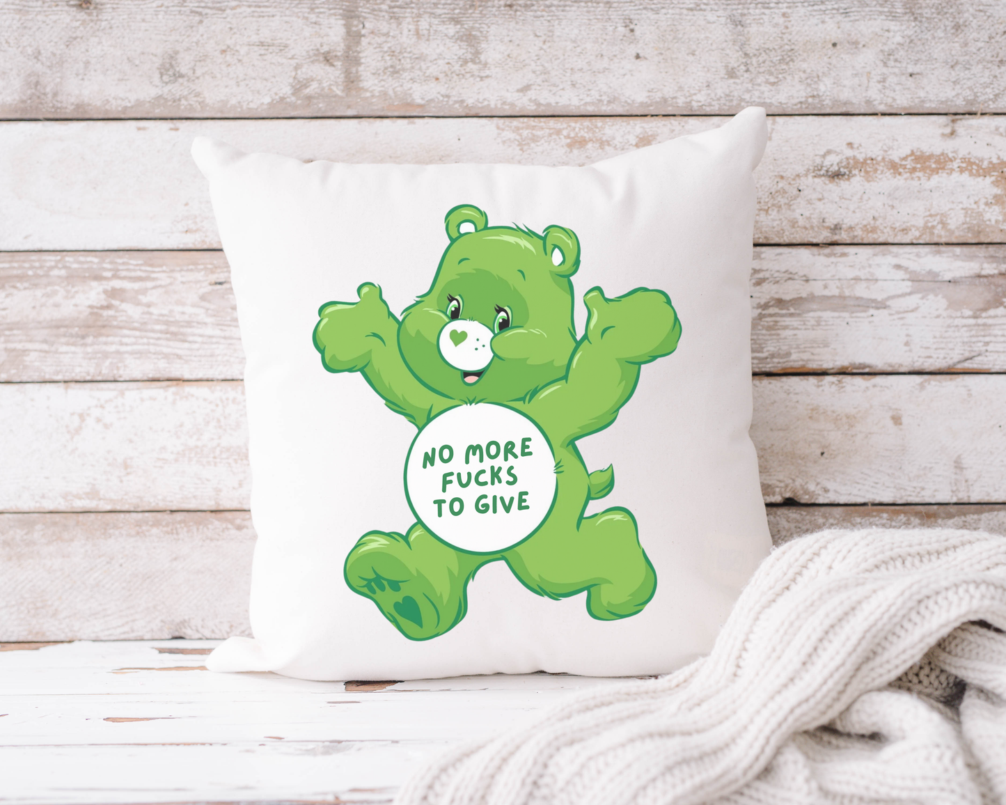 Swear Bears Novelty Humour Cushion Cover - 7 Colours