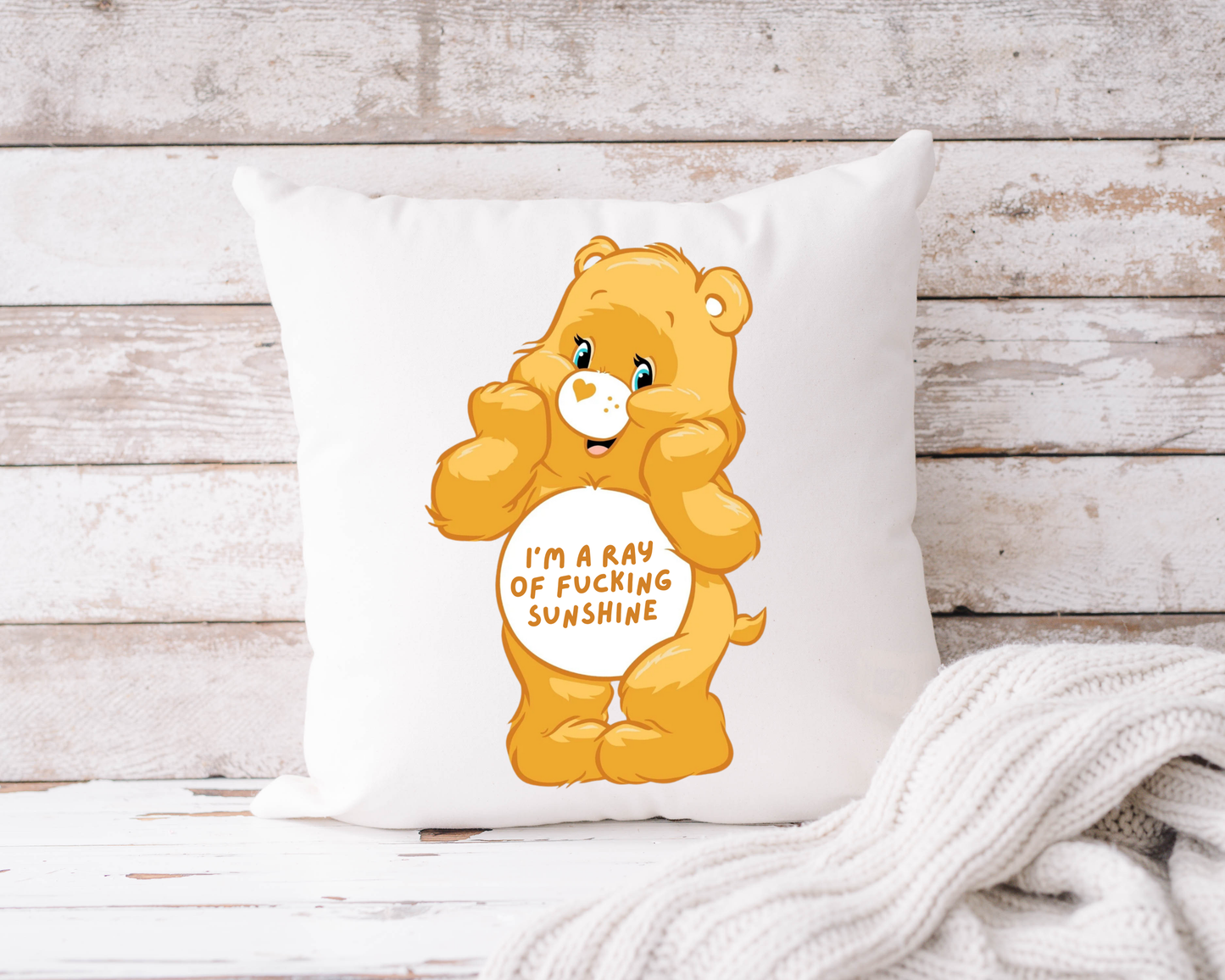 Swear Bears Novelty Humour Cushion Cover - 7 Colours