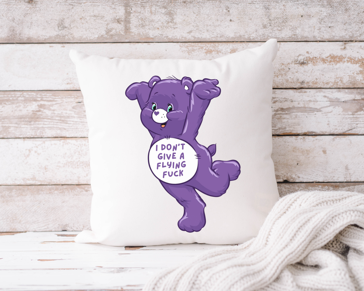 Swear Bears Novelty Humour Cushion Cover - 7 Colours