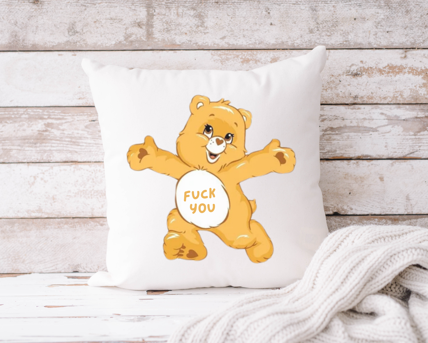Swear Bears Novelty Humour Cushion Cover - 7 Colours