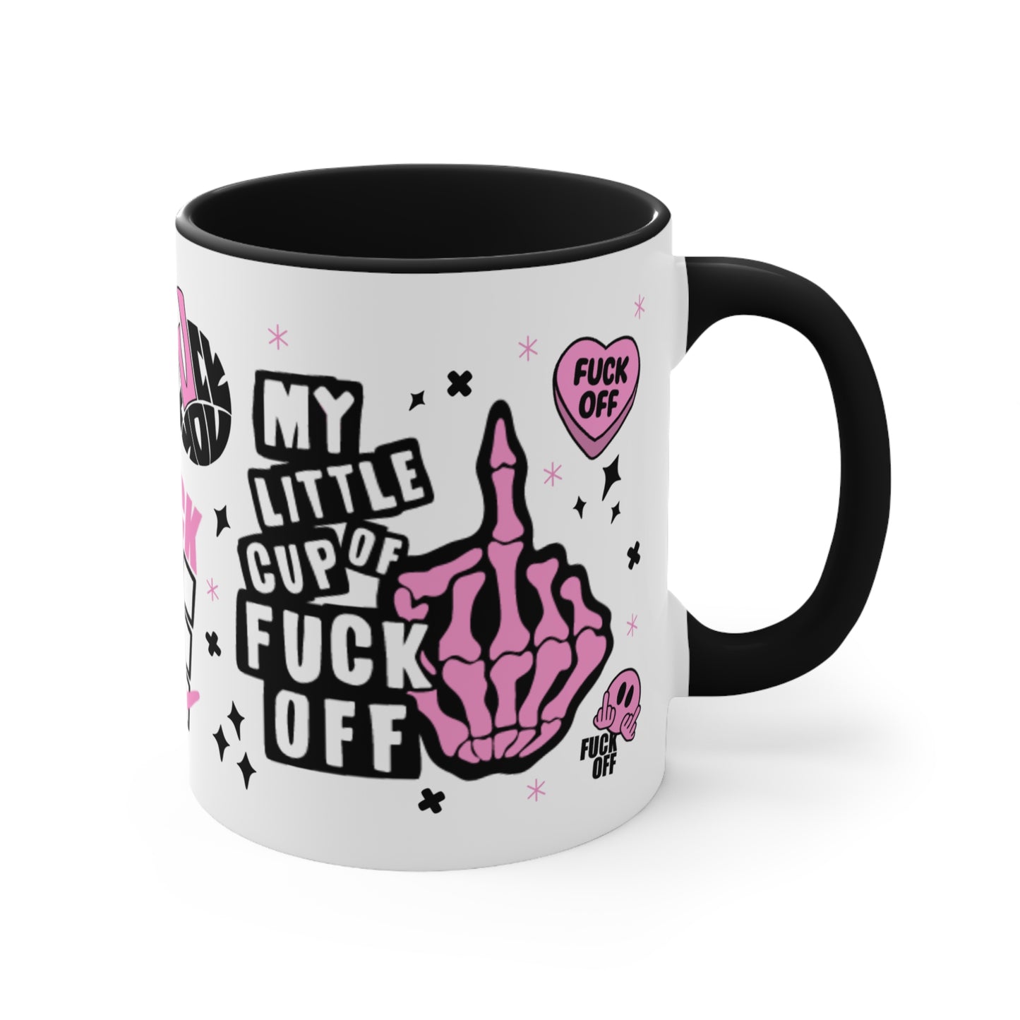 My Little Cup Of F**k Off Novelty Pink Handled Mug