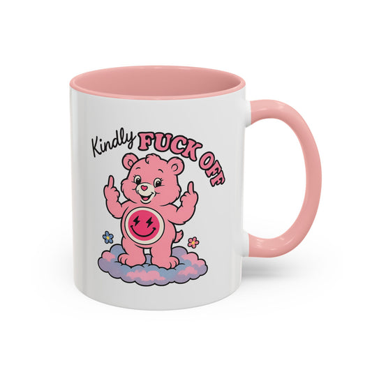 Swear Bear 'Kindly Fuck Off' Funny Mug / Coaster
