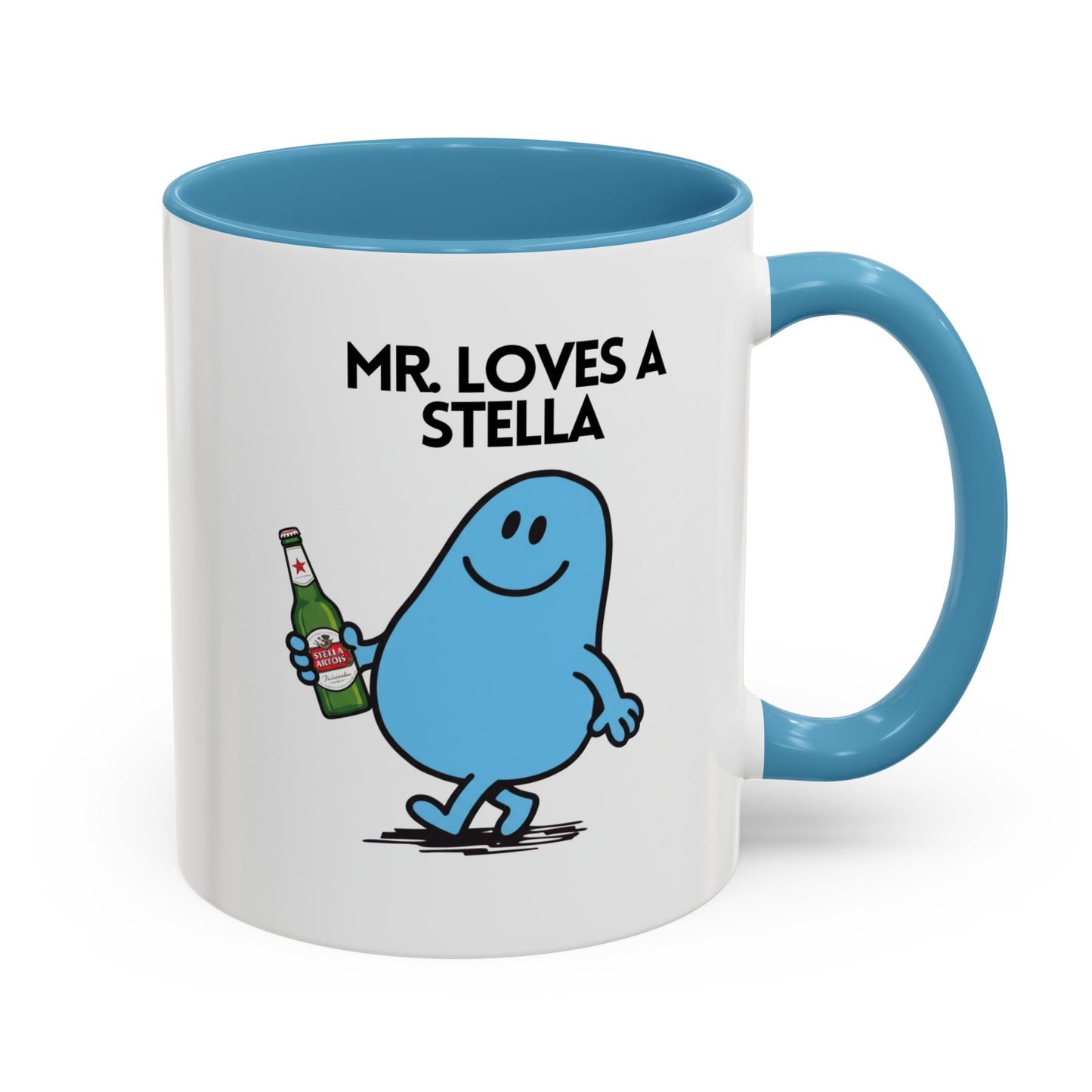 Novelty Mr Always Up For a Stella Character Mug / Coaster