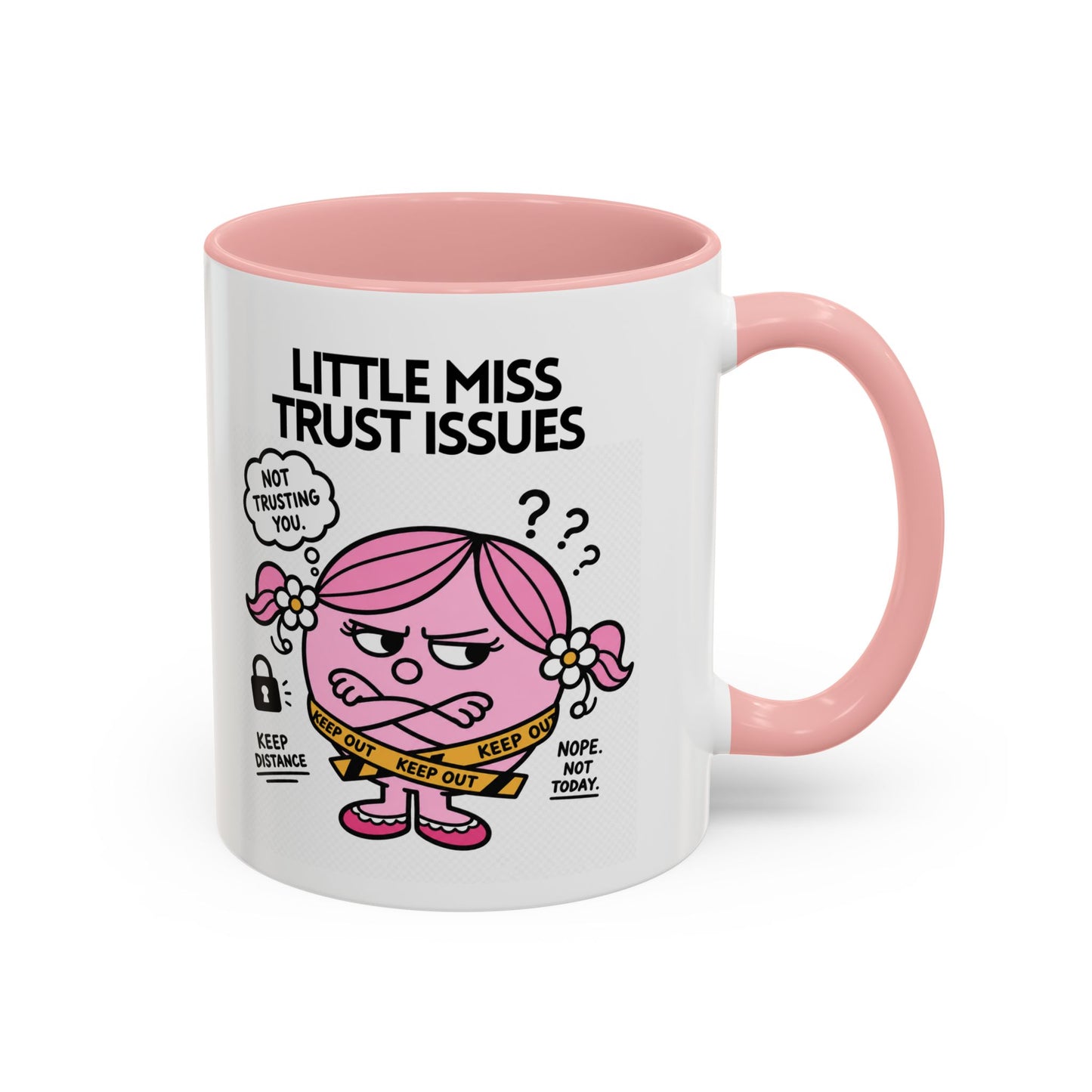 Novelty 'Little Miss Trust Issues' Novelty Funny Gift Mug 11oz