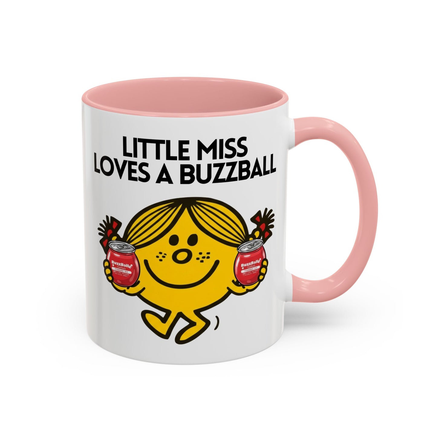 Novelty Little Miss ' Loves A Buzzball' Character Mug 11oz