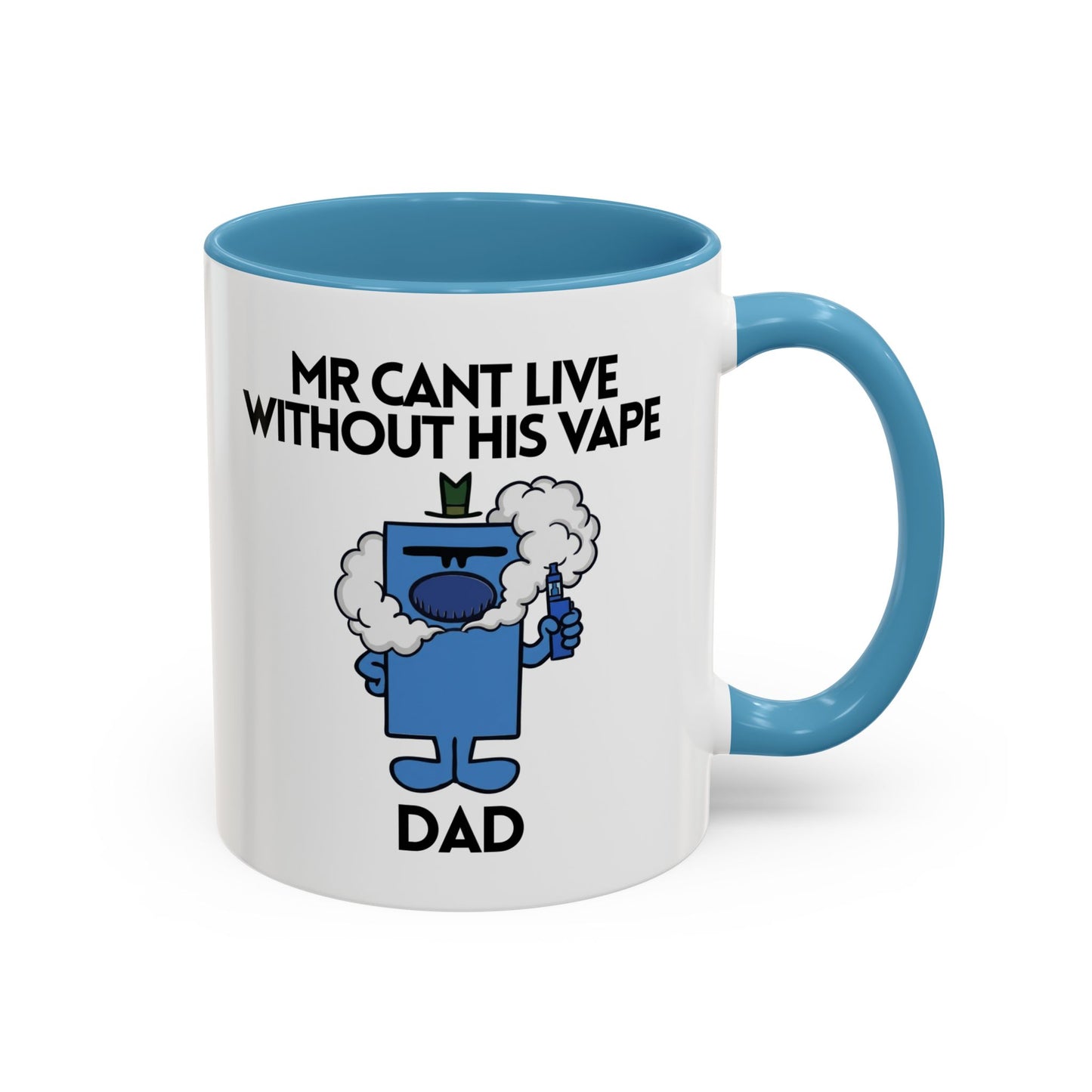 Personalised Novelty Mr. Cant Live Without His Vape Character Mug 11oz
