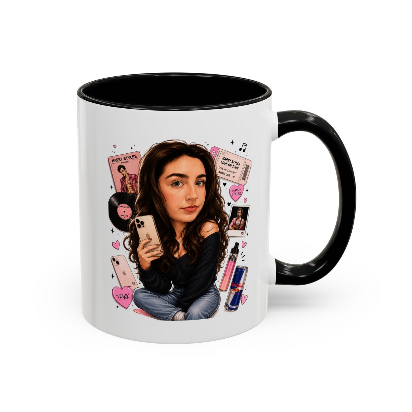Personalised Fun Cartoon Unique Interests Sports Bottle 500ml / Mug / Coaster