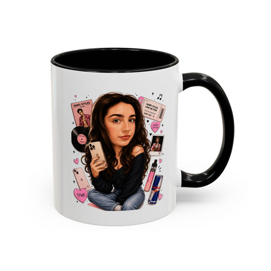 Personalised Fun Cartoon Unique Interests Sports Bottle 500ml / Mug / Coaster