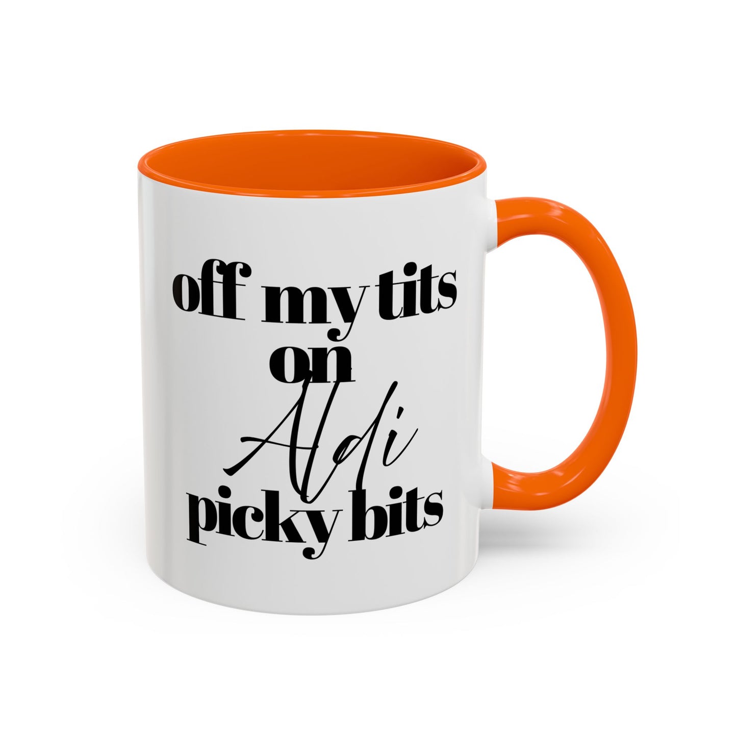 Off My Tits on ALDI PICKY BITS Novelty Funny Mug 6 Colours