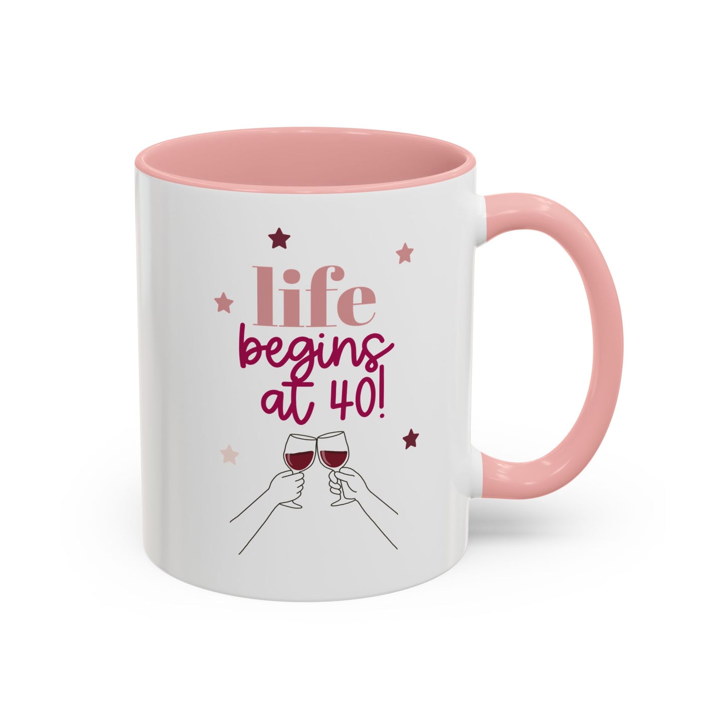 'Life Begins at 40!' Birthday Thoughtful Gift Mug / Coaster