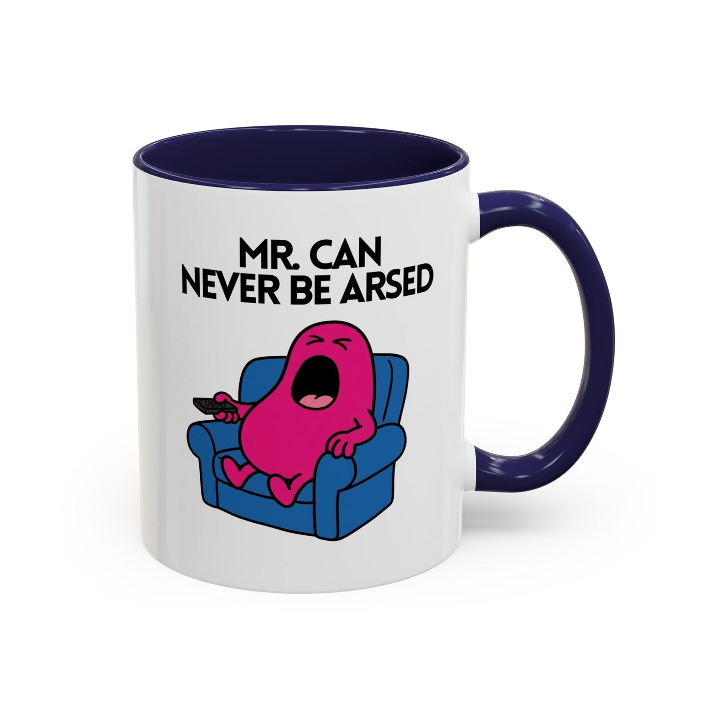 Novelty Mr. Can Never Be Arsed' Character Mug 11oz