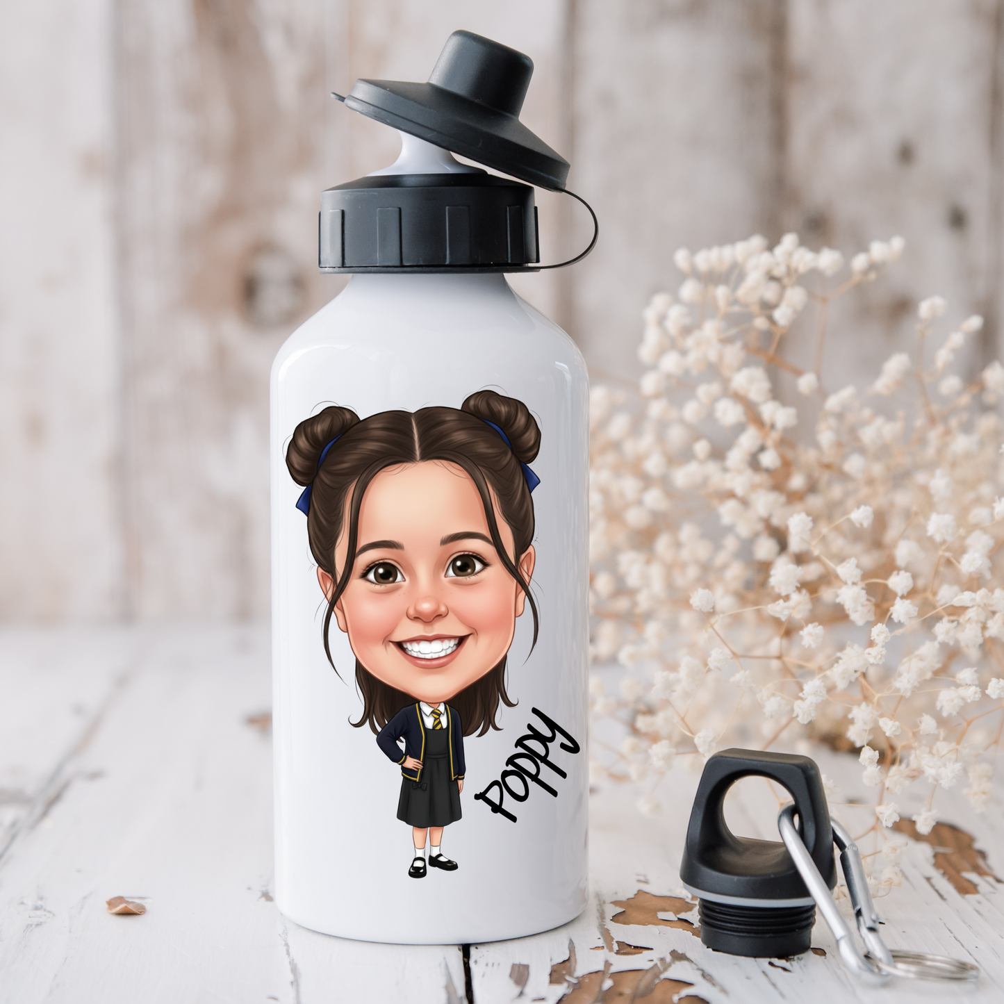 Personalised Fun School Cartoon Sports Bottle 500ml