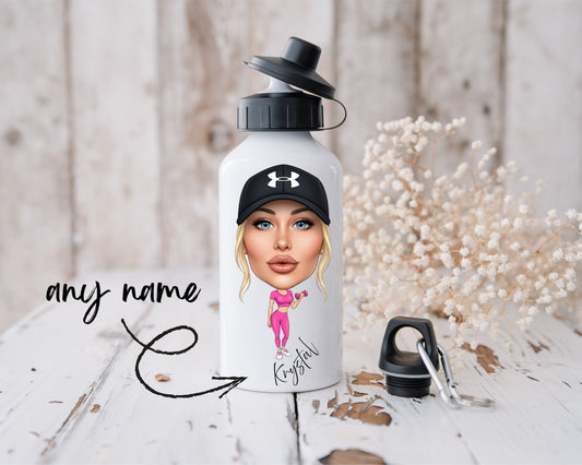 Personalised Fun Gym Cartoon Sports Bottle 500ml / Mug / Coaster