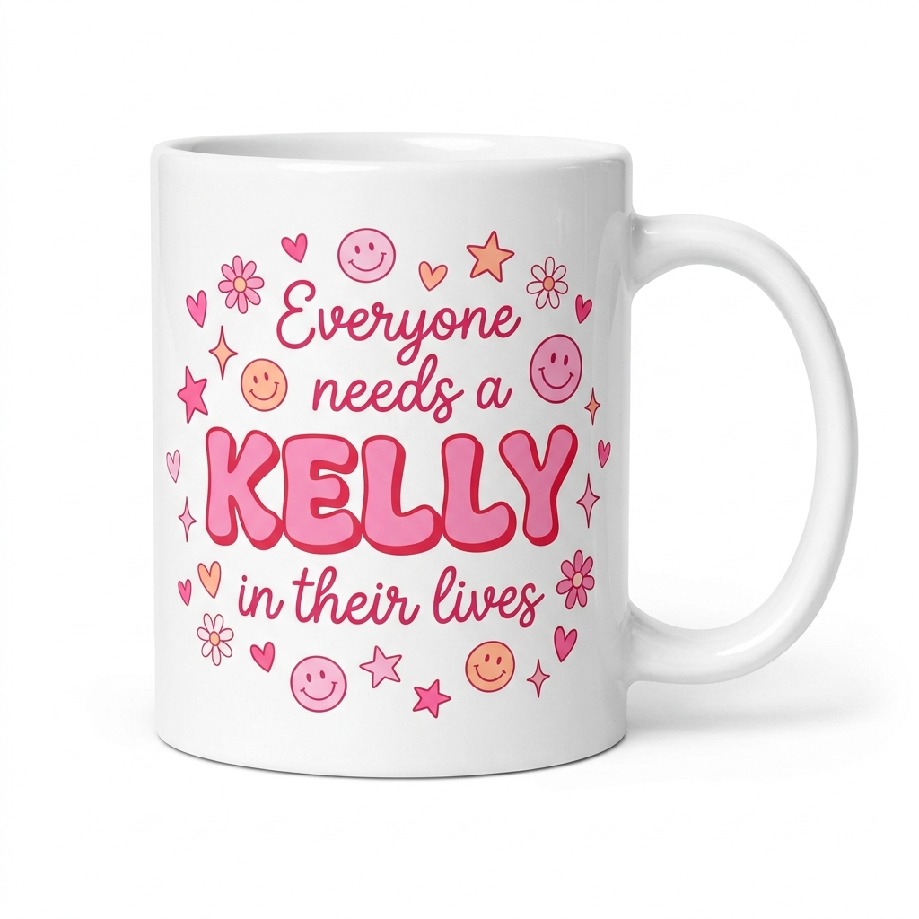 Personalised Pink 'Everyone Needs A (Name) In Their Lives Mug 11oz